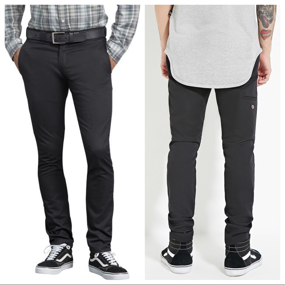 NWT Dickies Skinny Straight Black Pants 34x32